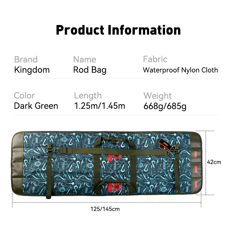 KINGDOM Fishing Rod Bag Waterp - đánh giá và giá Fishing Line Box