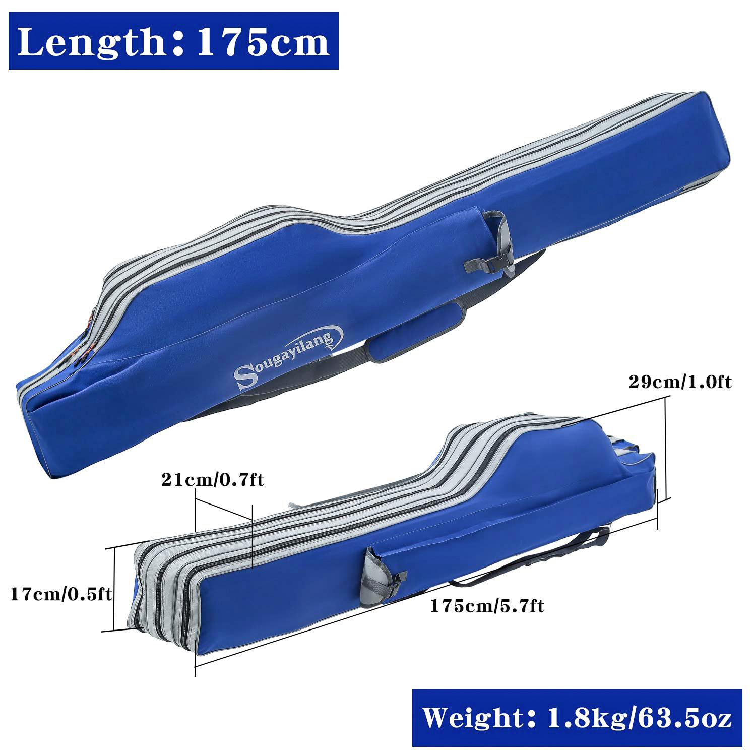Sougayilang Fishing Rod Bag 3  - đánh giá và giá Fishing Line Box